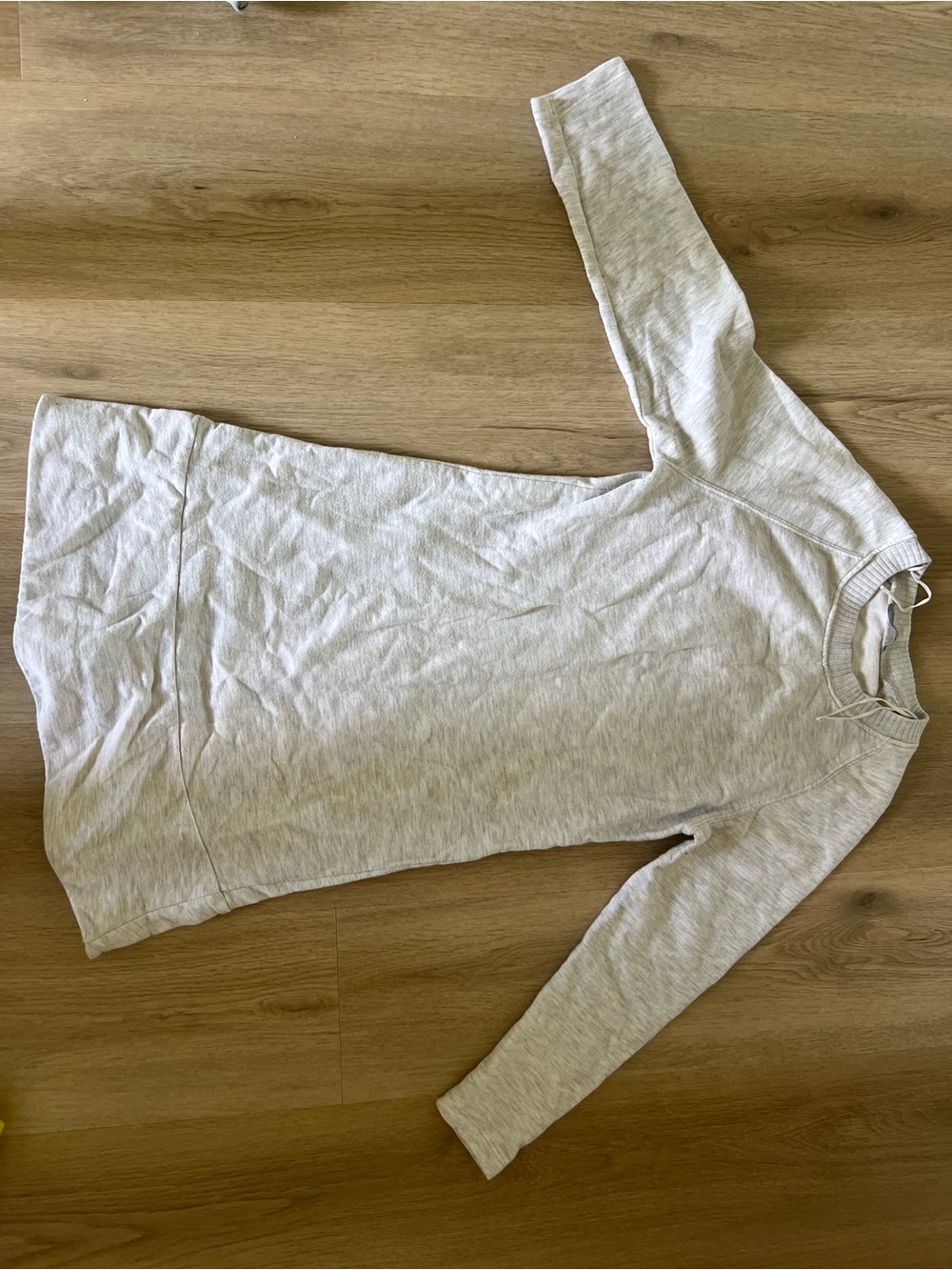 Zara Light Heather Gray Crewneck Sweatshirt Dress